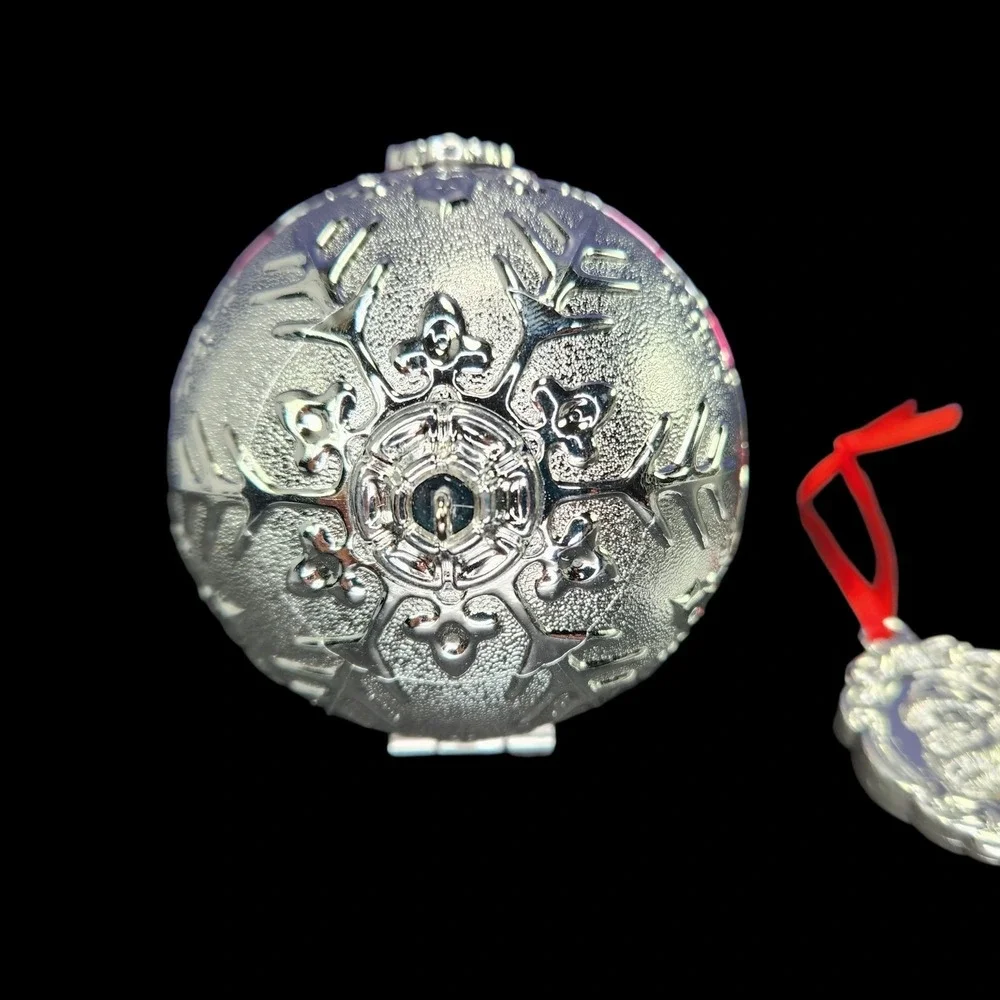 Hallmark Ornament Secret Santa Ball‎ With Key Interactive Hide Treasures Inside